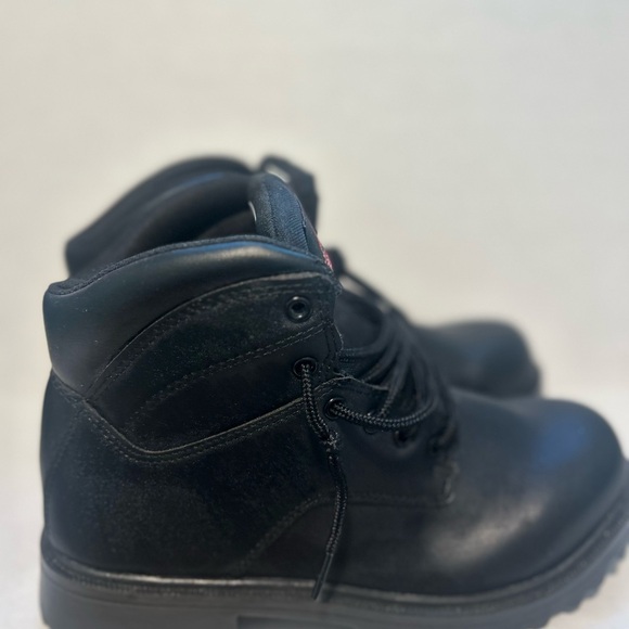 Men’s size 8w black Brahma lace work boots - Picture 4 of 7